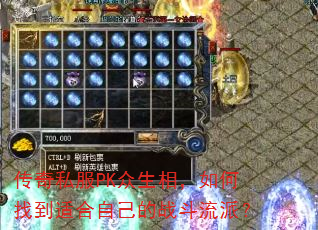 ����˽��PK�����࣬����ҵ��ʺ��Լ���ս�����ɣ�