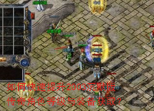 如何快速提升2003沉默版传奇角色等级与装备获取? 如何快速提升2003沉默版传奇角色等级与装备获取?