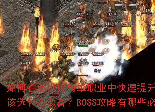 ����ڴ������浥ְҵ�п�������ս���������𲽸�ѡʲôװ����BOSS��������Щ�ر����ɣ�