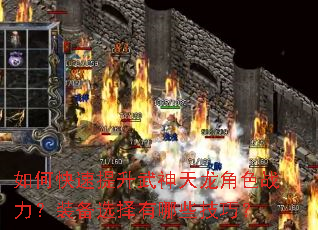 如何快速提升武神天龙角色战力?装备选择有哪些技巧? 如何快速提升武神天龙角色战力?装备选择有哪些技巧?