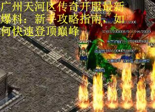 广州天河区传奇开服最新爆料：新手攻略指南，如何快速登顶巅峰